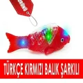 Oyuncak Müzikli[kırmızı Balık Kaç Şarkısı]ışıklı Yürüyen 23 Cm Pilli Oyuncak Balık