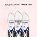 Genel Ürün Kadın Sprey Deodorant Invisible 150 ml x 3 Adet