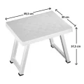 Genel Ürün Katlanır Plastik Sehpa Beyaz-kamp Masası