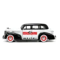 Oyuncak , 253255048, Mr. Monopoly Figür Ve 1939 Chevy Master Aracı 1:24, Die-cast (METAL), 1:24 Ölçekli