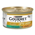 Genel Ürün GOLD Parça Etli ve Soslu Ciğerli ve Tavşan Etli Kedi Konserve Maması - 85 Gr x 24 Ad