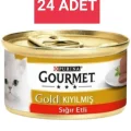 Genel Ürün Gold Kıyılmış Sığır Etli Kedi Konservesi 85gr. X 24 Adet