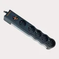 Genel Ürün Powersurge TSK6134 5li 1050 Joule 1,5 Metre Enerji Koruma Prizi Siyah