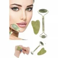 Jade Roller Gua Sha Taşı Seti