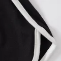 Kadın Siyah Askılı Crop Top ve Şortlu Gecelik Takım