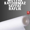 Kesilebilir şeffaf raflık çekmece kaplaması mutfak için
