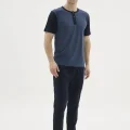 Kocabey 2205 Erkek Battal Midi Yaka Pijama Takım