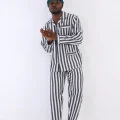 Kocabey 4007 Uzun Kol Çizgili Gaffur Erkek Pijama Takım
