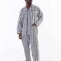 Kocabey 4007 Uzun Kol Çizgili Gaffur Erkek Pijama Takım