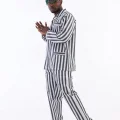 Kocabey 4007 Uzun Kol Çizgili Gaffur Erkek Pijama Takım