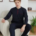 Kocabey 9111 Battal Erkek Midi Yaka Pijama Takımı
