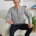 Kocabey 9111 Battal Erkek Midi Yaka Pijama Takımı