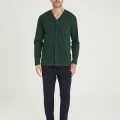 Kocabey 9134 Erkek  V Yaka Boydan Düğmeli Pijama Takımı