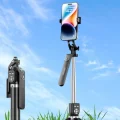 Kumandalı 360 Derece Dönebilen Cep Telefonu Ve Kamera Tripodu 2.2m Uzayabilen Selfie Çubuğu