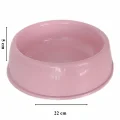 Markapet Kedi Köpek Plastik Mama Ve Su Kabı 20 cm - 200 ml Pembe