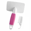 Markapet Temizleme Aparatlı Kedi Köpek Tarağı 7 cm-14 cm Small Pembe