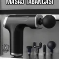Masaj Tabancası 4 Başlıklı Kas ve Vücut Ağrıları İçin Şarjlı Darbeli