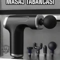 Masaj Tabancası 4 Başlıklı Kas ve Vücut Ağrıları İçin Şarjlı Darbeli