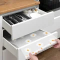 Mutfak Eva Shelf Liner Şeffaf Astar Kaymaz Dolap İçi Çekmece Örtüsü Papatya Desen Mat 45cmx10 Metre