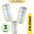 BUĞZ OG Natural Bebek Muhallebi 3lü Set +6 Ay ( Yulaflı,Havuçlu,Bal Kabaklı)
