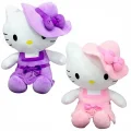 Peluş Hello Kitty Elbiseli Şapkalı 36 cm - 1  Adet Stokta Olan Gönderilir