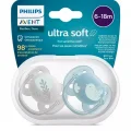 Philips Avent Ultra Soft Yumuşak 2li Emzik 6-18 Ay - SCF091/15