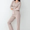 Pierre Cardin 9116-S Kadın Önü Düğmeli  Pijama Takımı