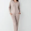 Pierre Cardin 9116-S Kadın Önü Düğmeli  Pijama Takımı