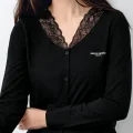 Pierre Cardin 9116-S Kadın Önü Düğmeli  Pijama Takımı