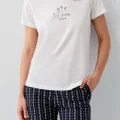Pierre Cardin PC9207-S Kadın Kapri Kısa Kol Pijama Takımı