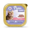 Plaisir Somon Balıklı Pate Kısırlaştırılmış ve Yetişkin Kedi Yaş Maması 100 Gr