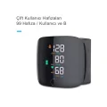 Renkli LCD Ekranlı Bilekten Tansiyon Aleti – Taşınabilir ve Kolay Kullanım Tansiyon Aleti