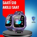S10 Mor Akıllı Çocuk Saati Geçmiş Konum ve Acil Durum Uyarılı