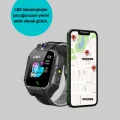 S10 Siyah Akıllı Çocuk Saati Anlık Konum Takibi ve Rota Geçmişi