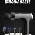 Şarjlı Masaj Tabancası 4 Başlıklı Mini Masaj Tabancası ve Masaj Aleti