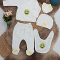 Sema Baby 5 Parça Gülen Surat Hastane Çıkışı Zıbın Seti 0-3 Ay