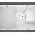 Sema Baby 6 Parça Lüks Park Yatak Bebek Uyku Seti - Happy Rabbit