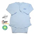 Sema Baby Uzun Kol Kaşkorse Badi (Body) - Mavi  0-6 Ay