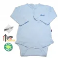 Sema Baby Uzun Kol Kaşkorse Badi (Body) - Mavi  18-24 Ay
