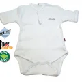 Sema Baby Yarım Kol Kaşkorse Badi (Body) - Beyaz  18-24 Ay
