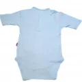 Sema Baby Yarım Kol Kaşkorse Badi (Body) - Mavi  6-12 Ay