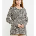Sementa 76413 Rahat Kalıp Leopar Kombinli Pijama Takım