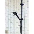 Siyah Kare Duş Seti, Tepe Yağmurlama Duş Başlığı, Ekstra Büyük Robot Duş Sistemi