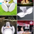 Solar ve USB Şarjlı Su Geçirmez Katlanabilir LED Lamba
