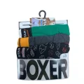 Star 105 Desenli Jakar Erkek 3lü Kemer Boxer