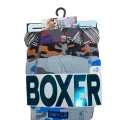 Star 106 Desenli Pamuklu Kemer Likralı 3Lü Boxer