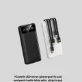Taşınabilir 20.000 mAh Hızlı Şarj Powerbank 4 Çıkışlı
