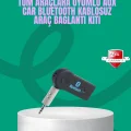 Taşınabilir Bluetooth AUX Araç Müzik ve Konuşma Kiti