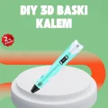 Üç Boyutlu 3D Yazıcı Kalem ABS ve PLA Uyumlu