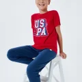 US Polo 2410-G Erkek Garson Pijama Takım